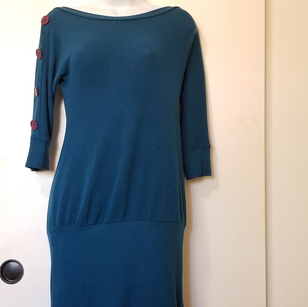 Papaya 3/4 Sleeve Sweater Dress.